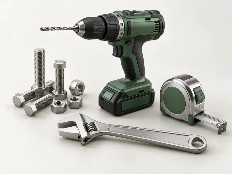 Hardware a kovovýroba — ilustrace kategorie 3D